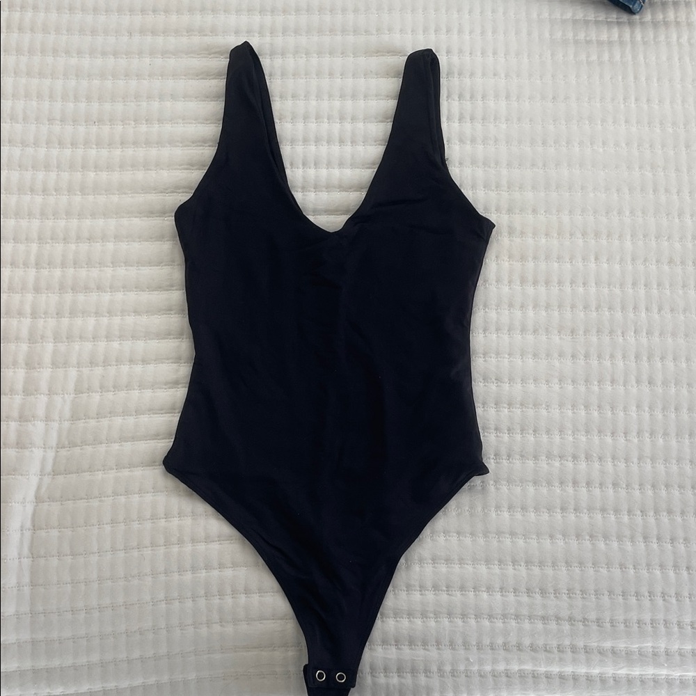 Charcoal bodysuit from Anthropologie XS